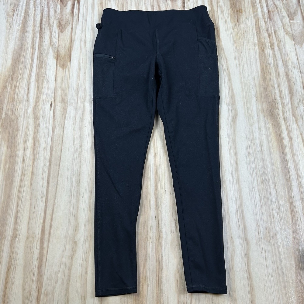 Carhartt Women's Cargo Pants Black Medium 8-10 Regular Fitted Pull On Workwear